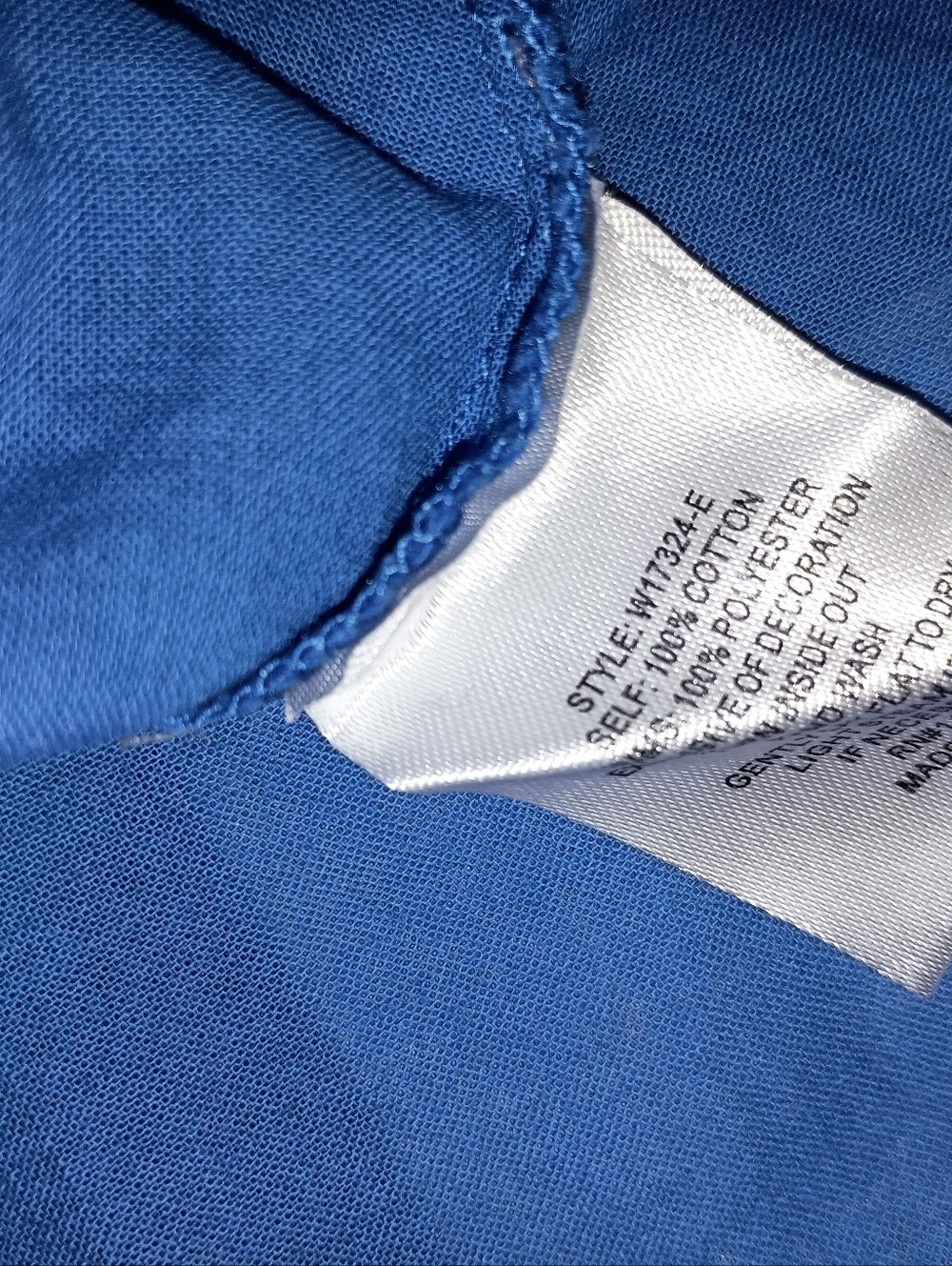 Size L Johnny Was Lapis Blue embroidered Malaya Cotton Field Blouse Peasant Top - Picture 9 of 9